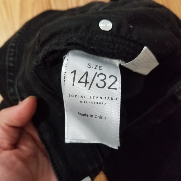 Social Standard Sanctuary Black Skinny Jeans Sz 14 - Picture 6 of 12